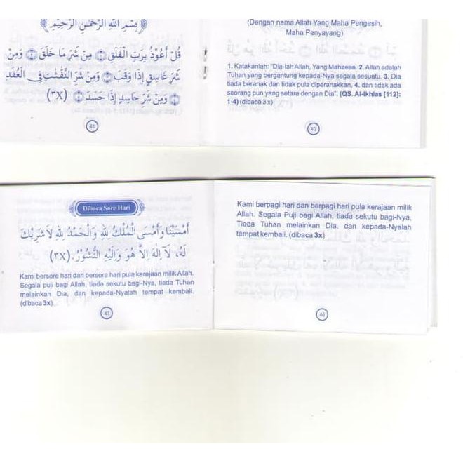 Smt7 Souvenir Pernikahan/Aqiqah Buku Saku Dzikir Pagi Petang Al Matsurat Zghn