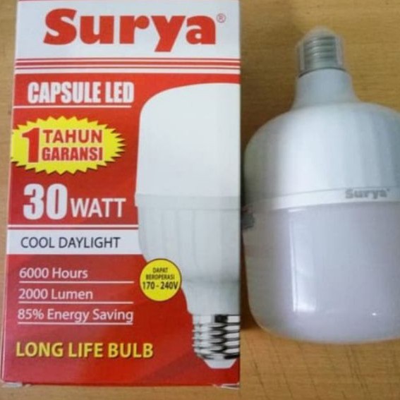 Lampu LED, LED Lamp Surya Capsule 30watt (GARANSI)