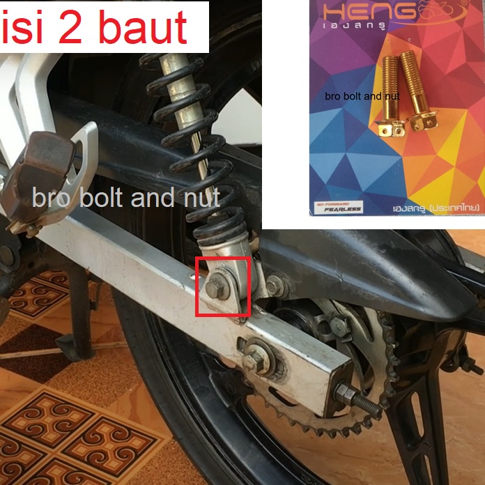 Baut Probolt Shock Skok Belakang Yamaha Jupiter Z Burhan Z1 Fiz R Vega R Original Heng Thailand Isi 