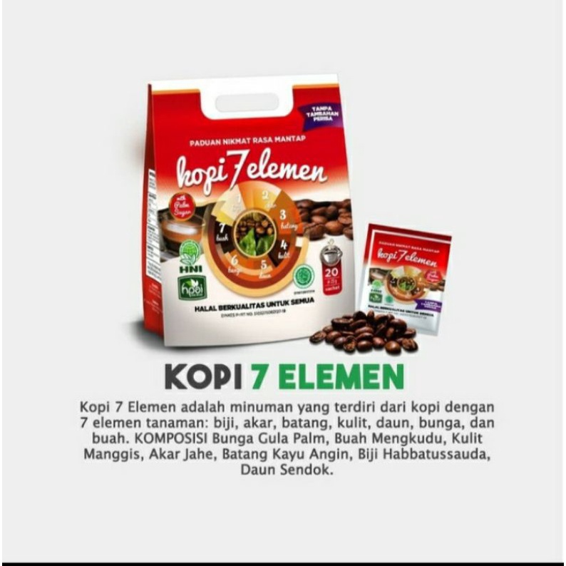 

kopi 7 elemen herbal HNI HPAI 20 saset