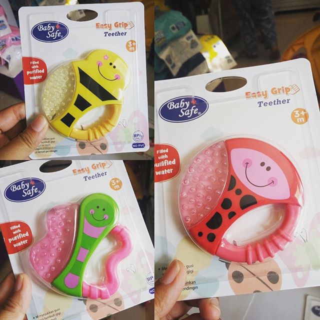 Baby Safe Easy Grip Cooling Teether Gigitan Bayi 3m+ TT002