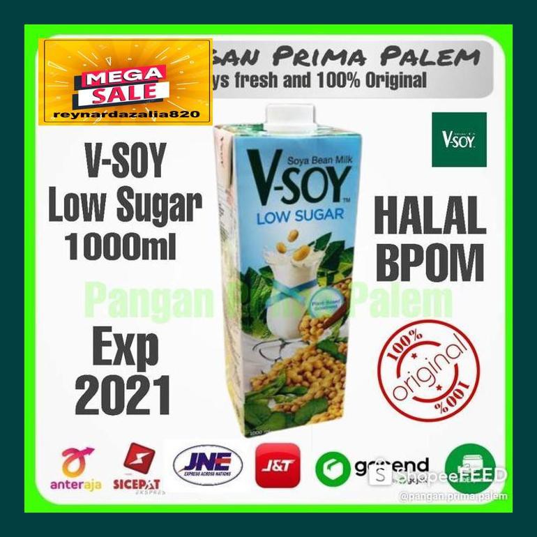 

Reypsum Vsoy Low Sugar Barista V-Soy 1Liter Susu Kedelai,Rendah Gula S30Cryr