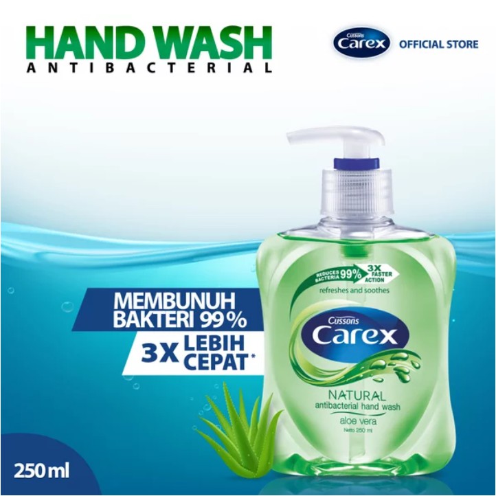 SABUN  CUCI TANGAN CUSSONS CAREX 250 ml - HAND WASH PUMP  Higienis Lembut ditangan