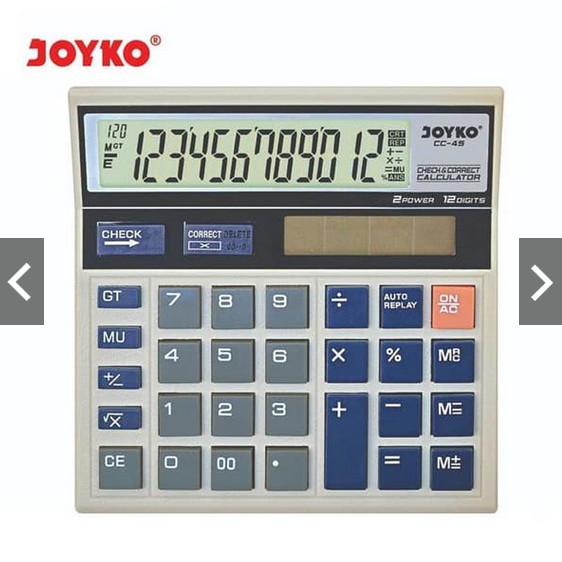 

Joyko CC-45 Calculator Kalkulator [12 Digits] murah