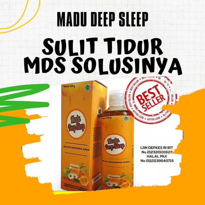 Madu Deep Sleep Original100% Herbal Insomnia Obat Insomnia Susah Tidur Cair Tanpa Efek Samping Ampuh