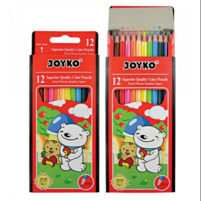

Pensil warna panjang 12 warna - JOYKO