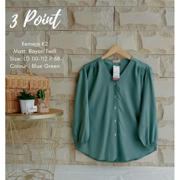 kemeja 3point K2/original/branded matahari/kemeja branded wanita/kemeja matahari branded matahari/pa