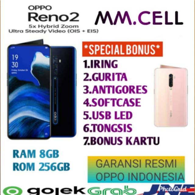 OPPO RENO 2 RAM 8/256 GAR   ANSI RESMI OPPO INDONESIA | Shopee Indonesia