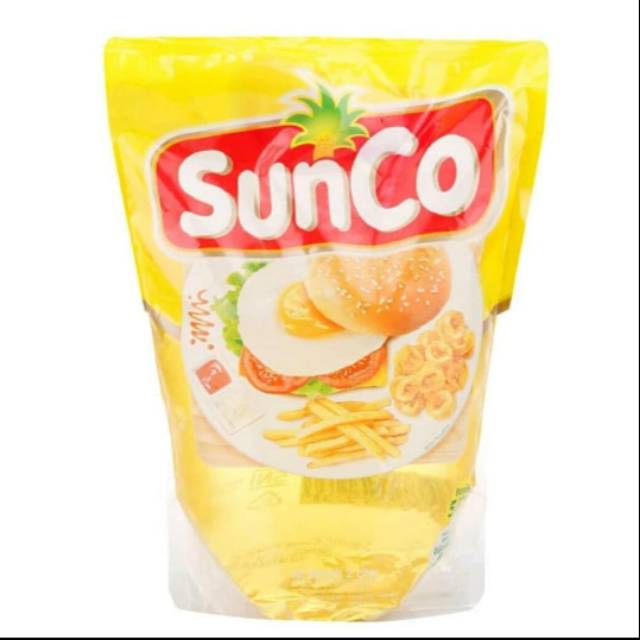 

Minyak goreng Sunco 2 liter kemasan pouch