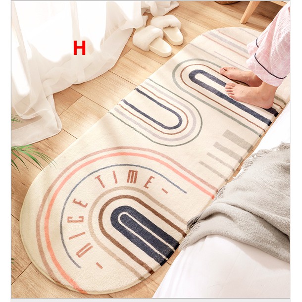 KARPET KESET PANJANG UNIK MODERN BULU HALUS MINIMALIS LEMBUT 40X120 ANTI SLIP