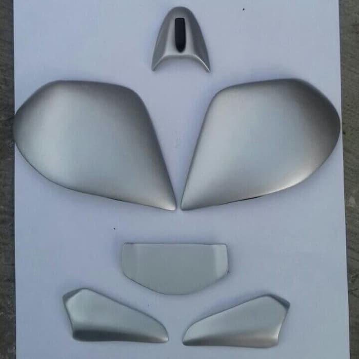 Fullset aksesoris custom cargloss yg pke kca ori/flat akrilik ala arai