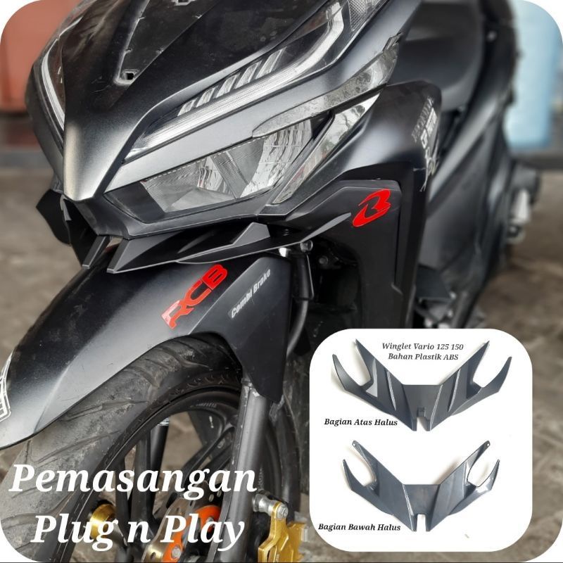 Winglet Vario 150 / 125 New 2018 2019 2020 2021 Variasi Carbon Motor Vario