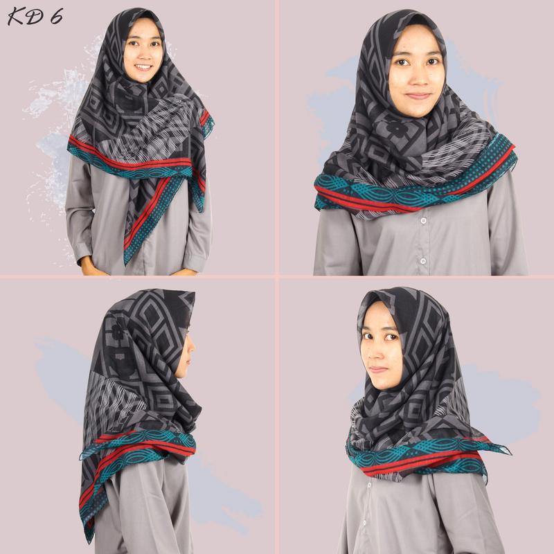 Kerudung segi empat motif terlaris