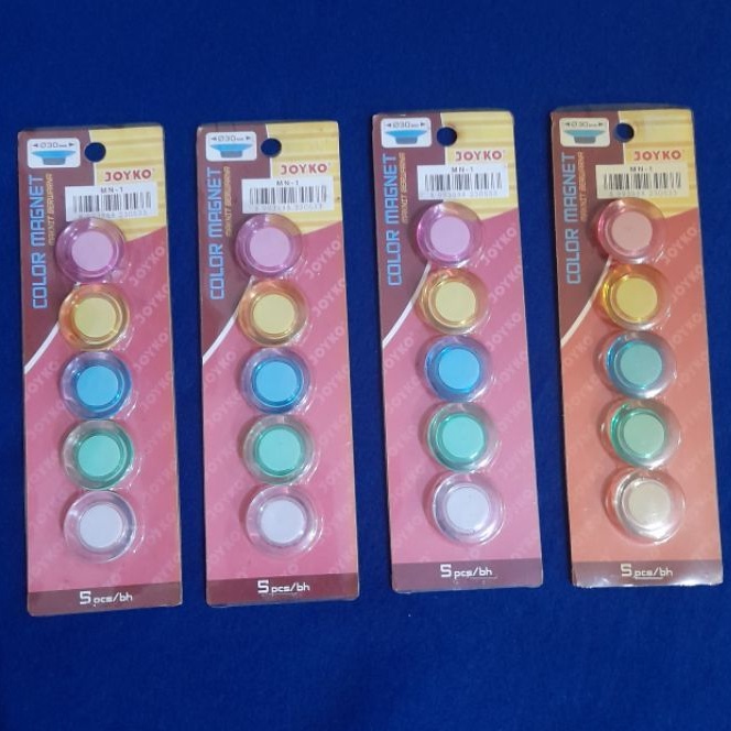 

Magnet Papan Tulis Joyko 30mm Isi 5pcs/box