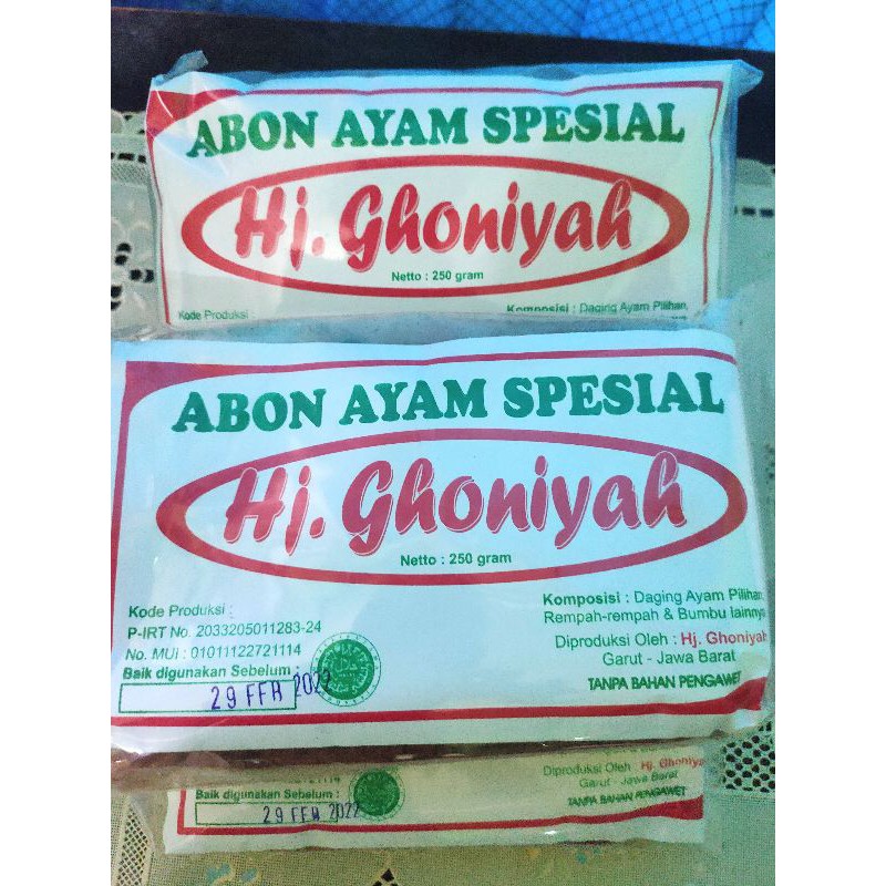 

Abon Ayam Spesial Hj.Ghoniyah