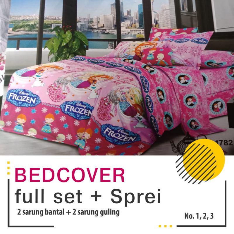 BEDCOVER Full SET, MURAH &amp; LENGKAP