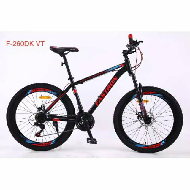 MTB Fastron 26" velg tinggi MTB 21 speed dgn rem cakram utk remaja dan dewasa BONUS BOTOL MINUM