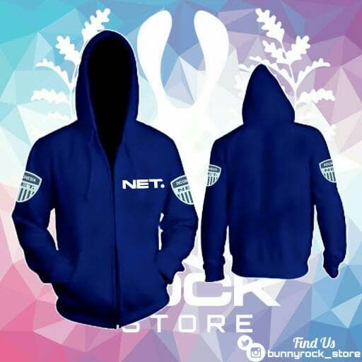 Jaket Hoodie Zipper NET TV.