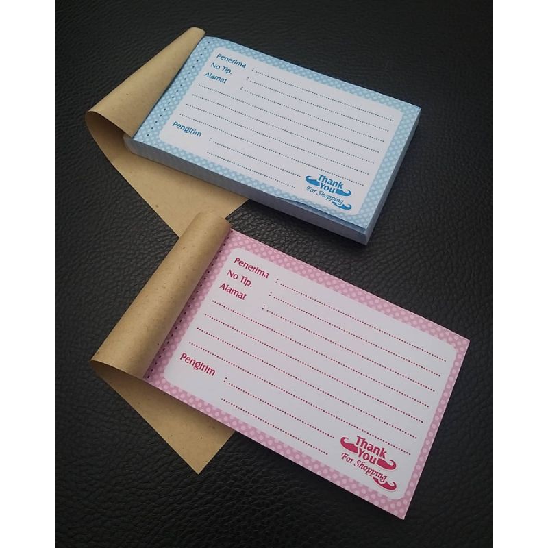 

BUKU LABEL PENGIRIMAN OLSHOP SHIPPING ISI 100 LEMBAR