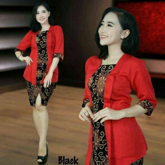 Set Yesika Batik, dress batik, modern batik, kekinian batik, casual batik, setekan batik, modis,ootd