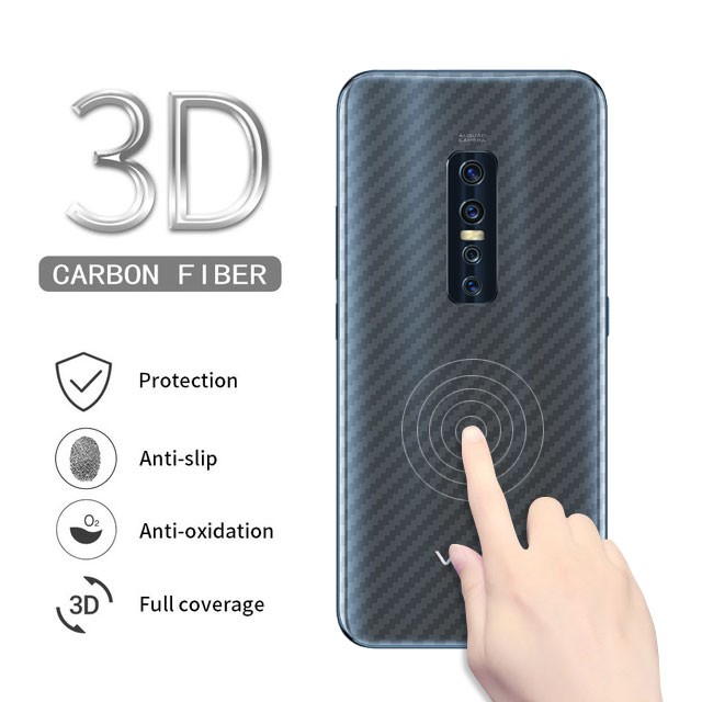 Garskin Carbon Vivo V17 Pro Premium Back Screen Protector