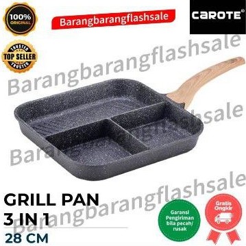 Carote 3in1 Grill Pan 28cm / Panci 3in1