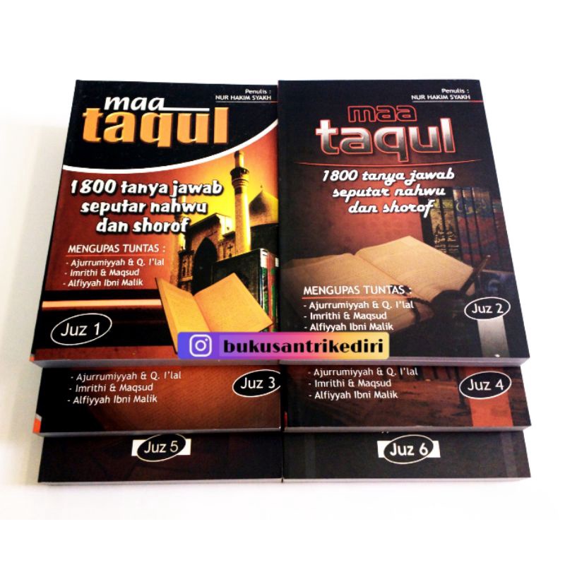 Terbatas Maa Taqul 1800 Tanya Jawab Seputar Nahwu Shorof Bisa Cod