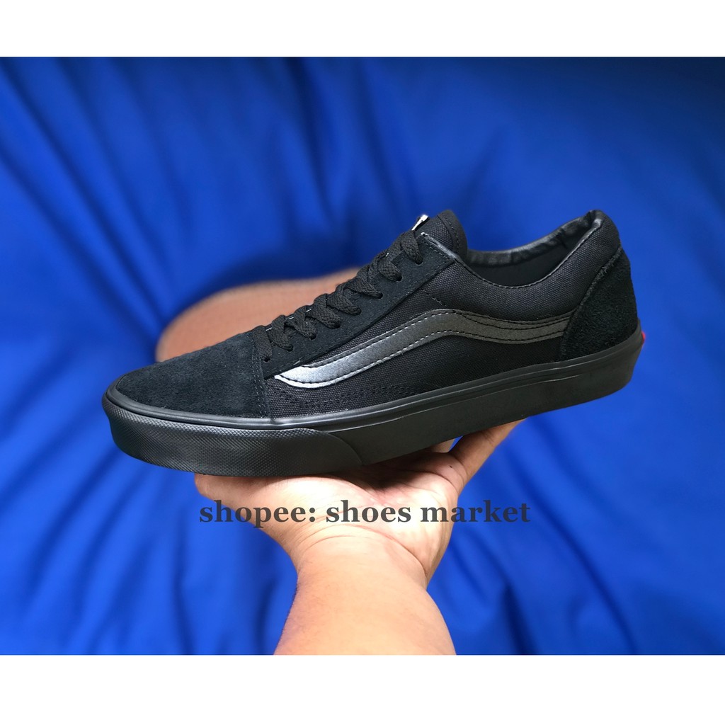 VANS OLDSKOOL BLACK MAROON NAVY GREY SOL HITAM WAFFLE DT