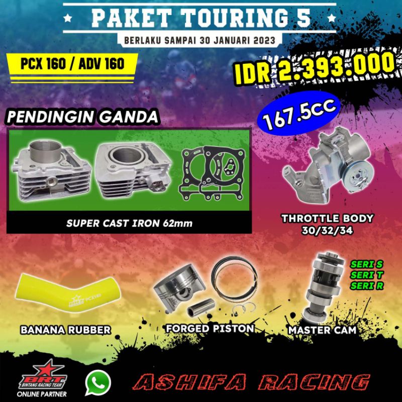 PAKET TOURING 5 BRT PCX 160 & ADV 160
