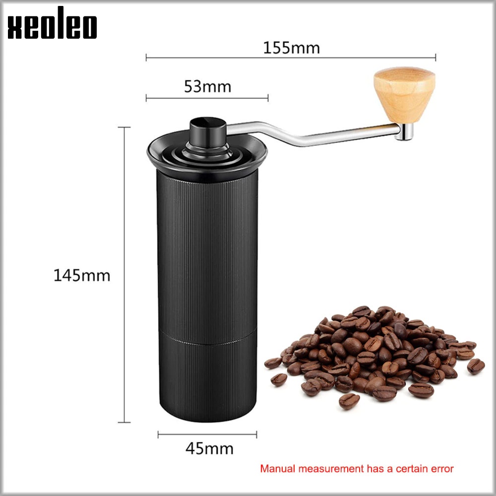 XEOLEO Alat Penggiling Kopi Portable Manual Coffee Grinder - HG-45 - Black