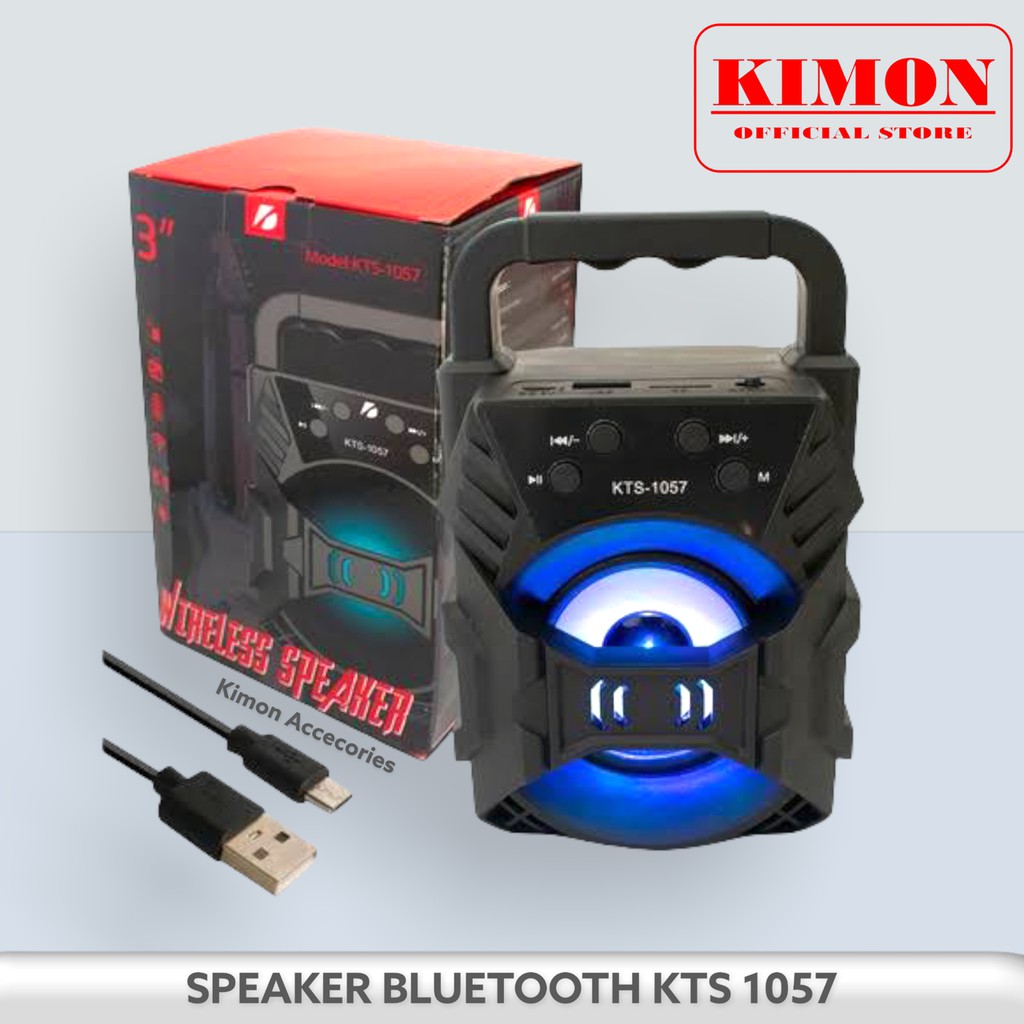 SPEAKER BLUETOOTH KTS 1057 ORIGINAL SPEAKER BOX WIRELESS PORTABLE SALON BASS