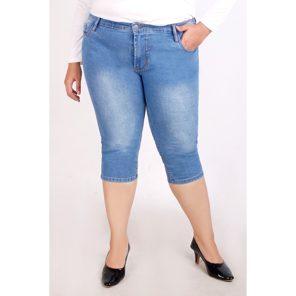 JSK 7703 Mid Rise Jeans 7/8 Big Size