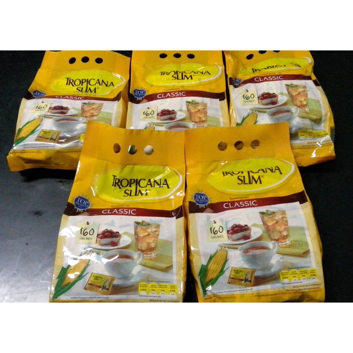 

LAINNYA-KEMASAN-MINUMAN- TERMURAH! GULA TROPICANA SLIM CLASSIC 160 SACHET -MINUMAN-KEMASAN-LAINNYA.