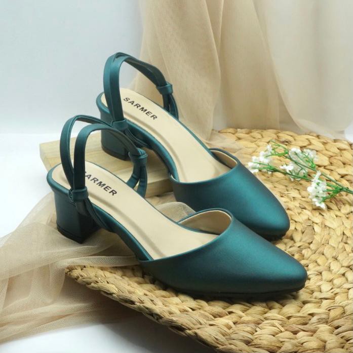 SARMER - FILINE HEELS GREEN