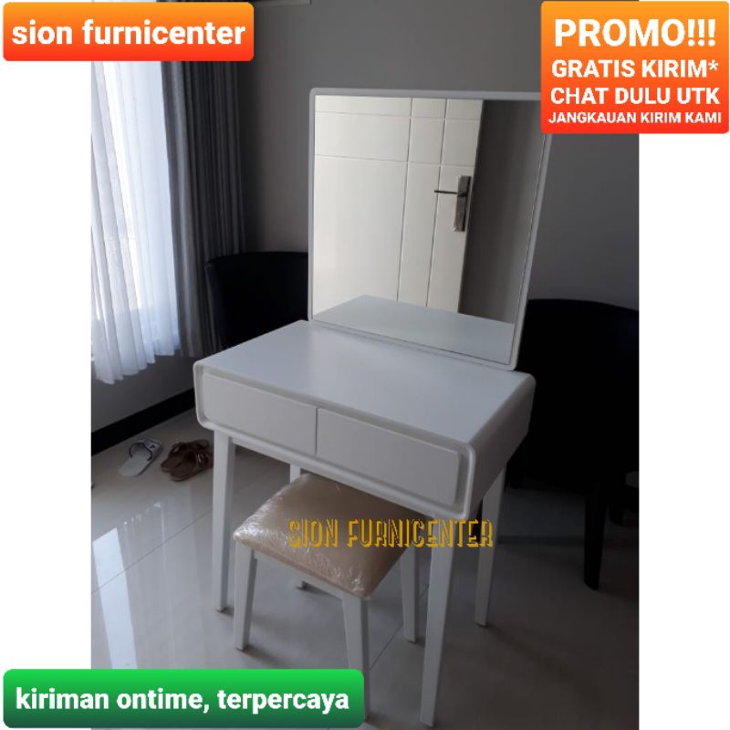 meja rias minimalis / meja rias putih / mejarias / meja rias kayu / meja tolet / meja rias putih min