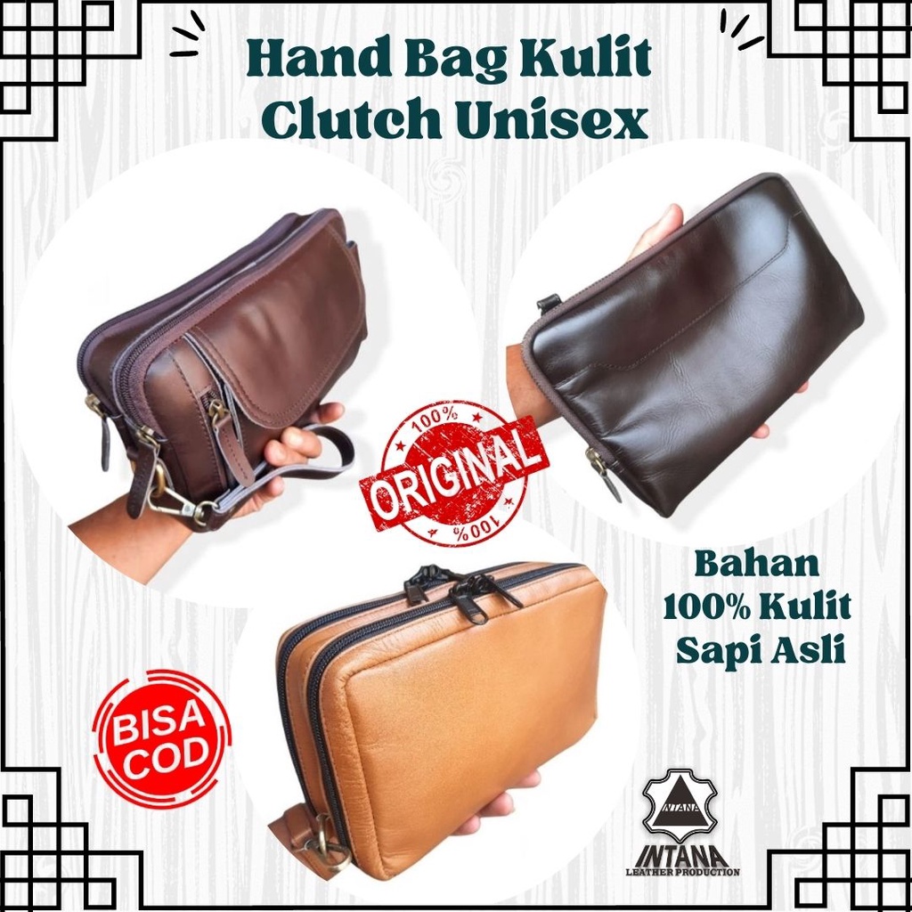handbag pria kulit asli clutch pria kulit original handbag wanita kulit asli garut