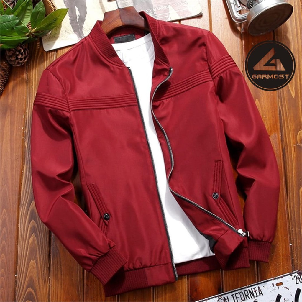 JAKET PRIA BOMBER CASUAL PRIA JAKET WATERPROOF PRIA JAKET MOTOR ANTI AIR GRMST