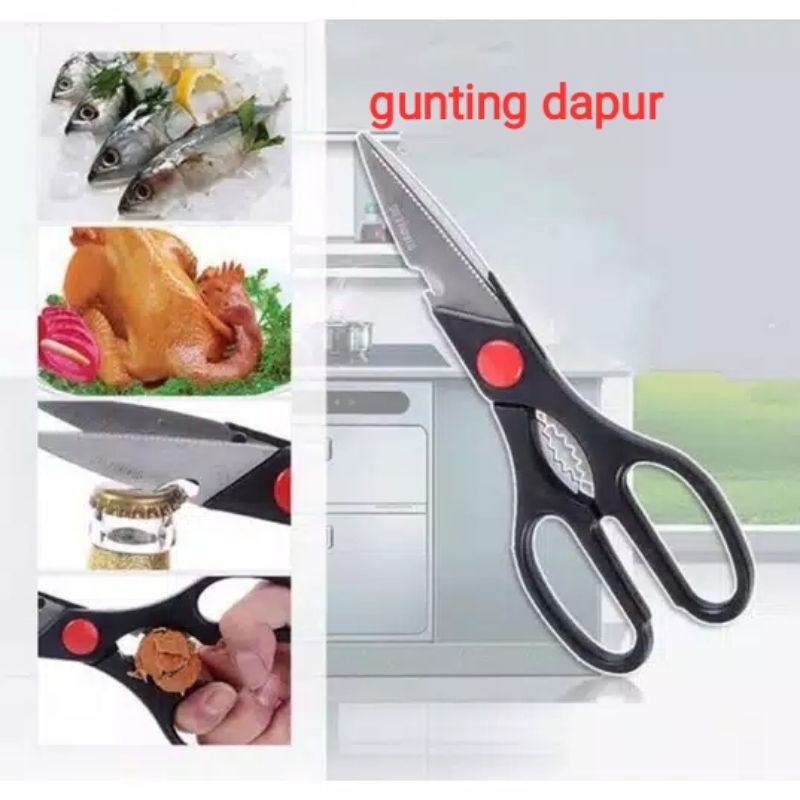 Gunting Dapur Serbaguna MultiFungsi / Gunting Ikan