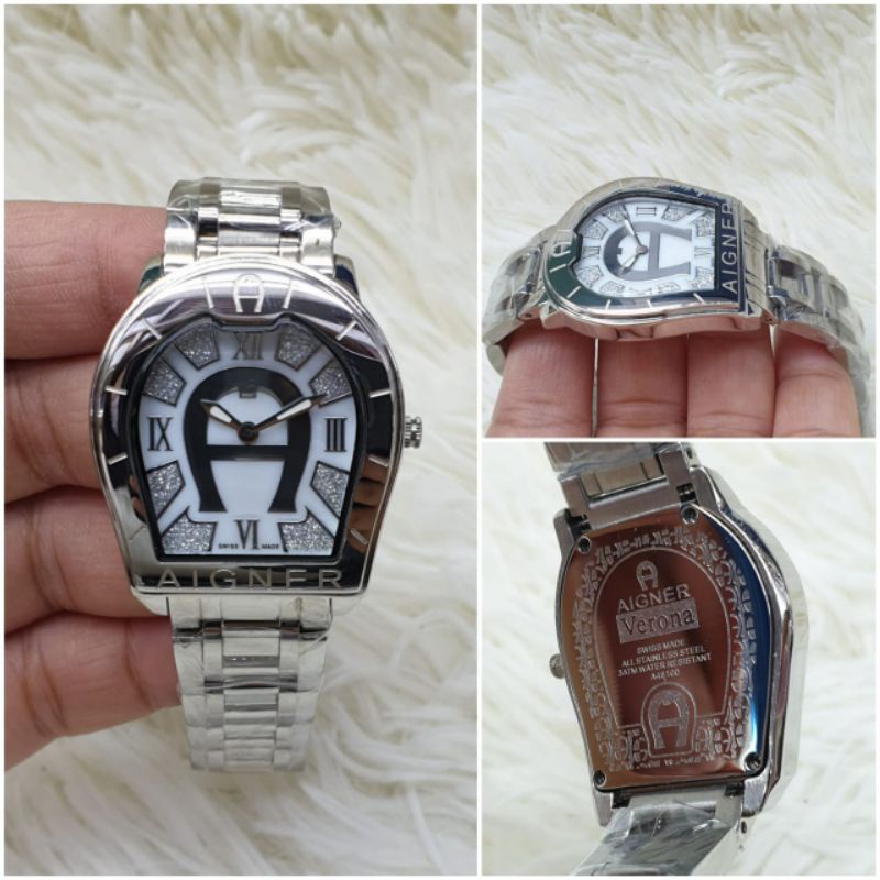 Jam Tangan Aigner Verona Swiss Clone 1:1 33mm Jam Tangan Wanita Analog Free Bok Aigner