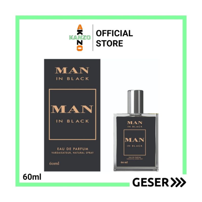 Kanzo - [BPOM] Parfum Man In Black 50ml Premium / Parfum Man In Black 50ml Best Seller / Parfum Pria Wangi Tahan Lama