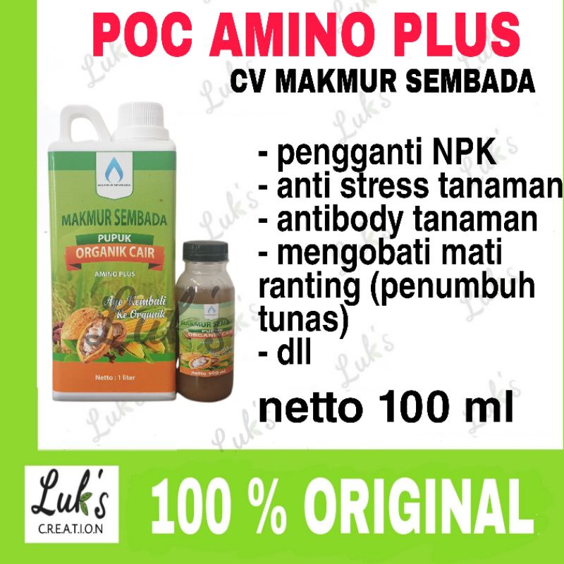 Pupuk Organik AMINO PLUS MAKMUR SEMBADA POC amino plus 100