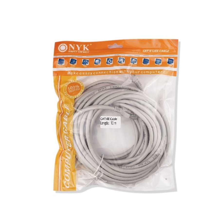 NYK Cat6e Ethernet Network Cable / Kabel LAN UTP Cat6 Kabel internet