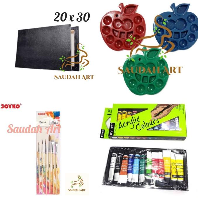 

Paket Kanvas Lukis Hitam 20x30cm