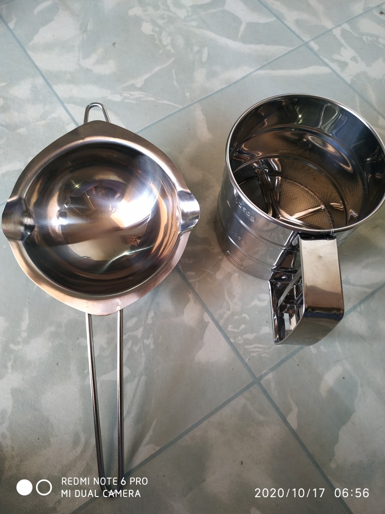 (2fire) Cangkir Ayakan Tepung/icing/gula Bahan Stainless Steel