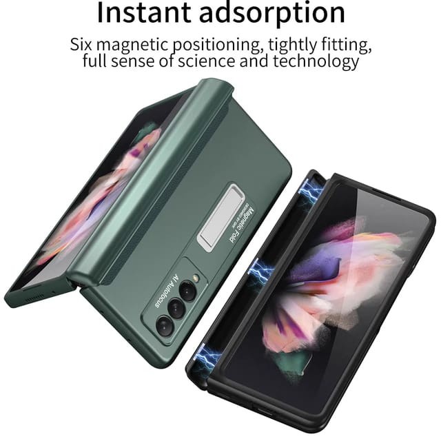 Case for Samsung Z FOLD 6 5 4 5G Magnetic Hinge Screen Protector