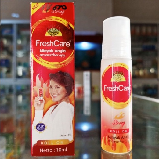 Minyak Angin Roll On Aromaterapi FRESHCARE Hot Strong Panas 10 Ml / obat masuk angin oles