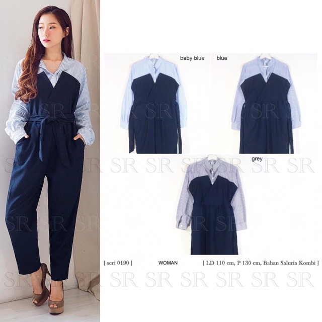 [RESTOCK] READY STOCK JUMPSUIT FASHION WANITA DEWASA PANJANG