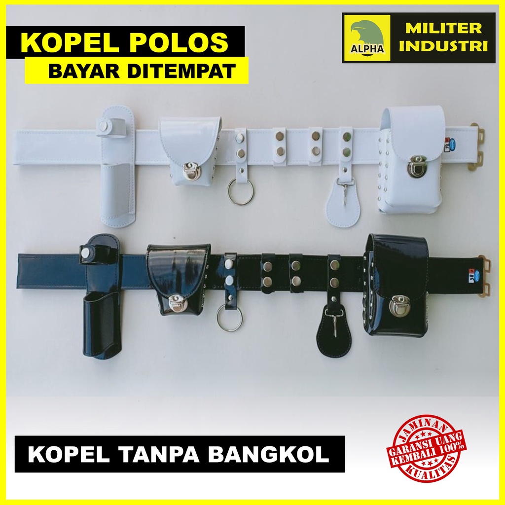 Sabuk Kopel Pinggang Satpam Security Lengkap Tanpa Bangkol