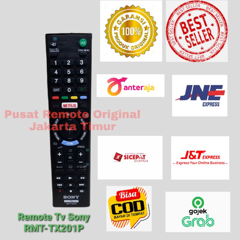 REMOTE REMOT SMART TV SONY LED RMT-TX201P RMT-TX200P ORIGINAL