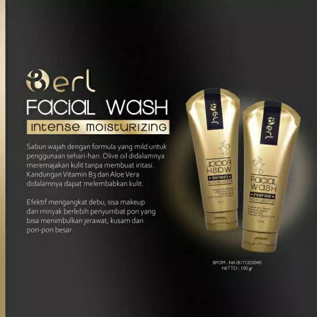 COD B ERL Facial Wash Facial Foam Intense Lightening Mousturizing Berlcosmetics Berl SABUN MUKA BERL